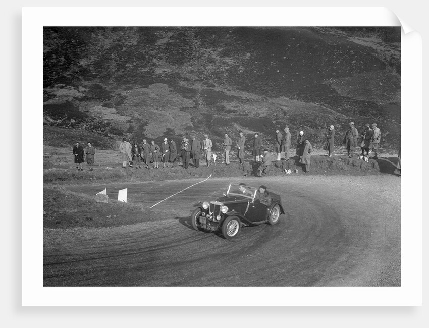 MG Magnette of CS Grant at the RSAC Scottish Rally, Devil's Elbow, Glenshee, 1934 by Bill Brunell