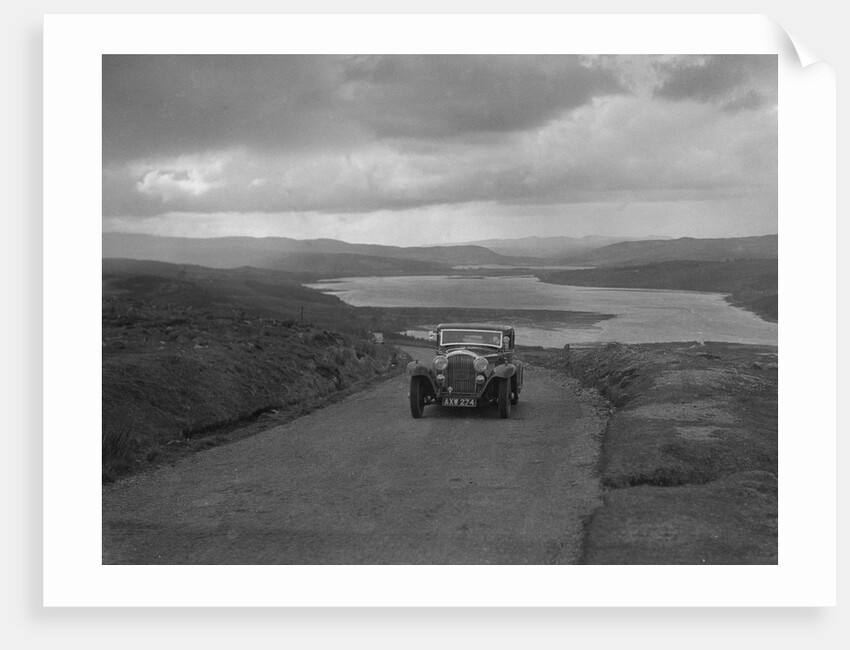 Bentley saloon of SK Thornley competing in the RSAC Scottish Rally, 1934 by Bill Brunell