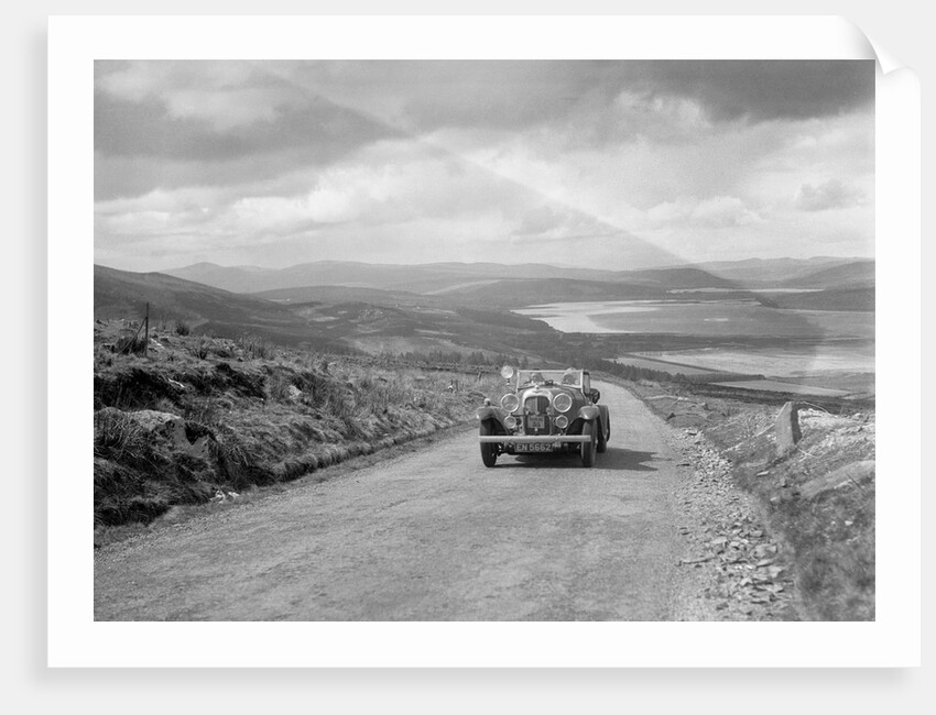 Lagonda open tourer of CG Seddon competing in the RSAC Scottish Rally, 1934 by Bill Brunell