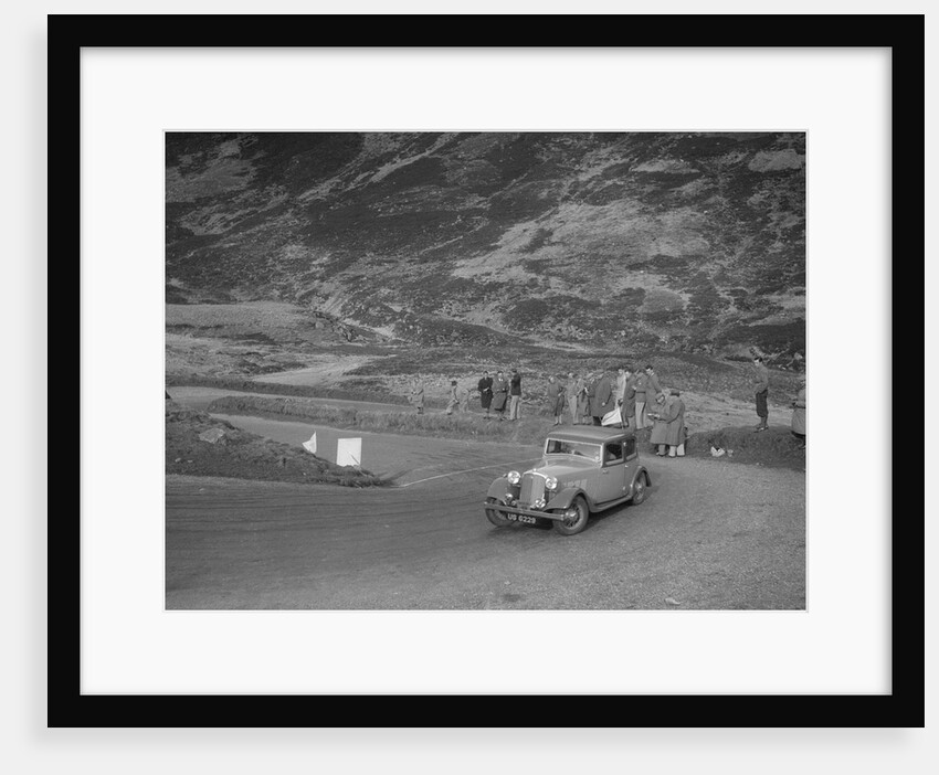 Rover saloon of J Gibbon Jr at the RSAC Scottish Rally, Devil's Elbow, Glenshee, 1934 by Bill Brunell