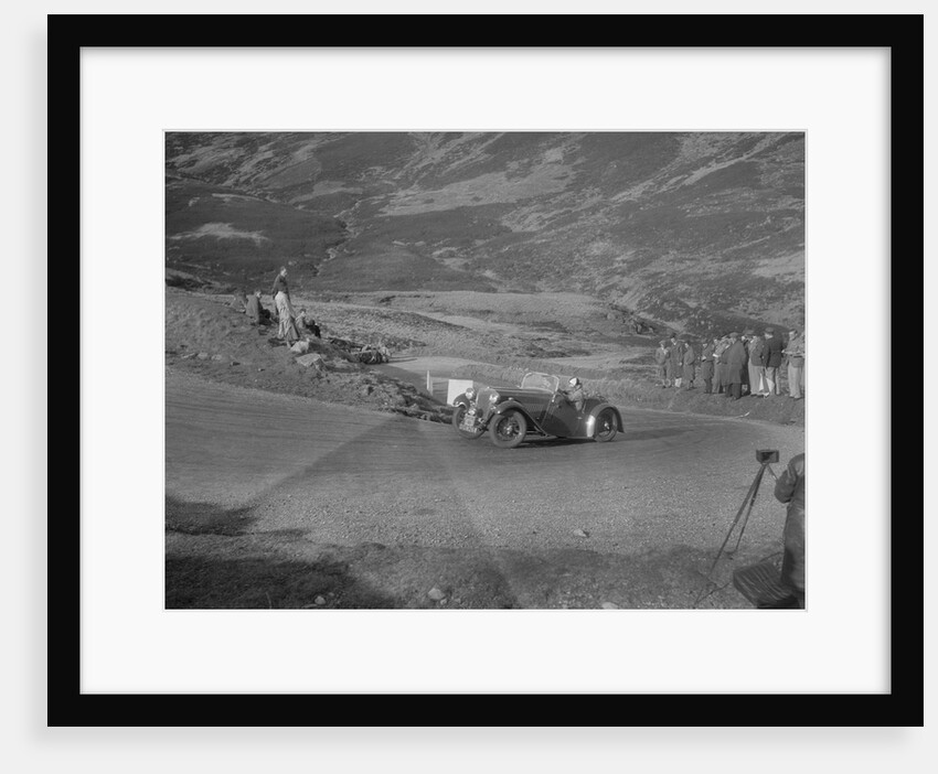 Singer Le Mans 2-seater competing in the RSAC Scottish Rally, Devil's Elbow, Glenshee, 1934 by Bill Brunell