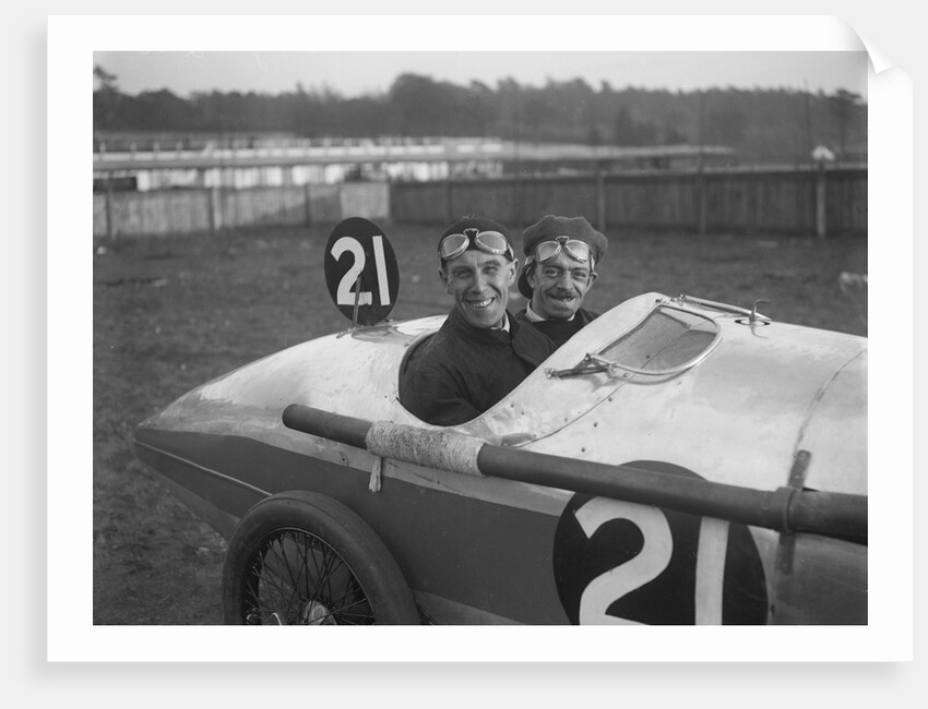 BA Davey in his AC at the JCC 200 Mile Race, Brooklands, Surrey, 1921 by Bill Brunell