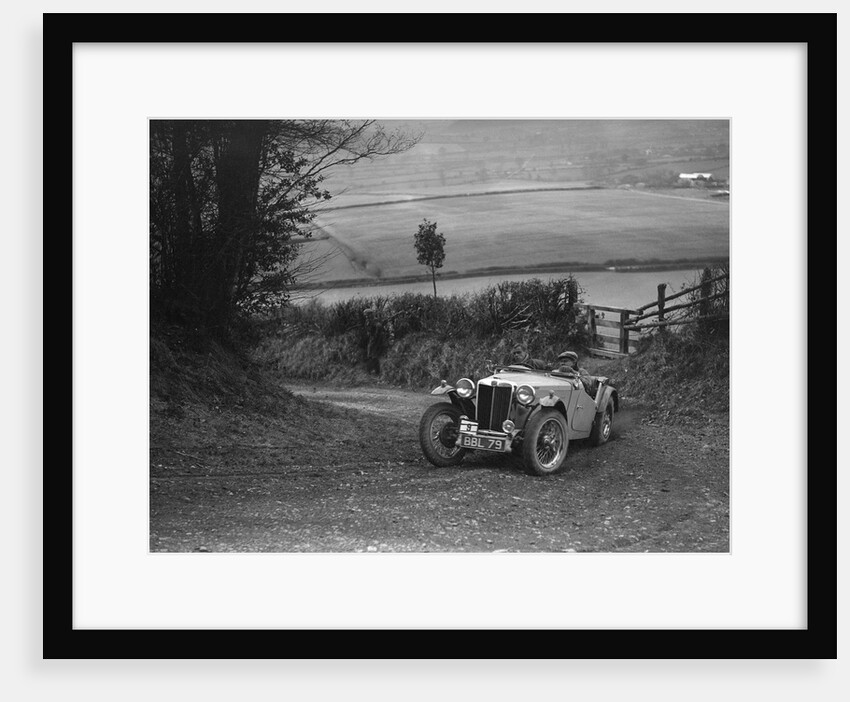 MG TA of Ken Crawford of the Cream Cracker Team at the MG Car Club Midland Centre Trial, 1938 by Bill Brunell