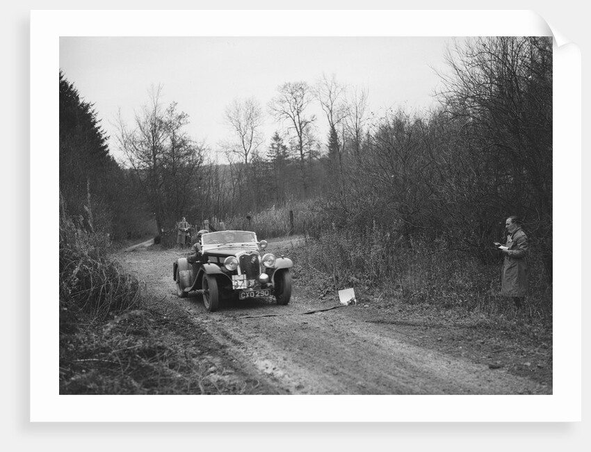 Triumph Gloria Southern Cross competing in the Great West Motor Club Thatcher Trophy, 1938 by Bill Brunell