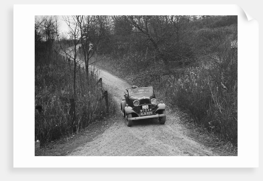 Ford V8 competing in the Great West Motor Club Thatcher Trophy, 1938 by Bill Brunell