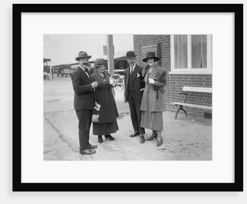 Hugh McConnell, Chief Scrutineer at Brooklands motor racing circuit, Surrey, c1930s by Bill Brunell