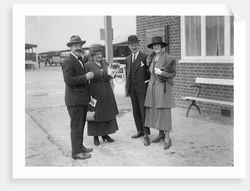 Hugh McConnell, Chief Scrutineer at Brooklands motor racing circuit, Surrey, c1930s by Bill Brunell