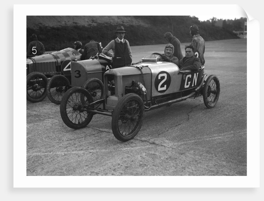 GN, AV and Deemster racing cars at the JCC 200 Mile Race, Brooklands, Surrey, 1921 by Bill Brunell