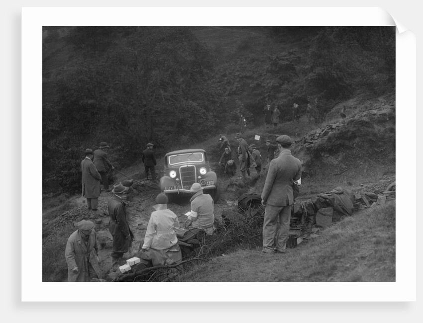 Ford V8 drop head coupe of GM Denton competing in the MCC Sporting Trial, 1935 by Bill Brunell