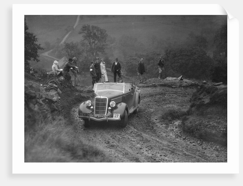 Ford V8 of CAH Cann competing in the MCC Sporting Trial, 1935 by Bill Brunell