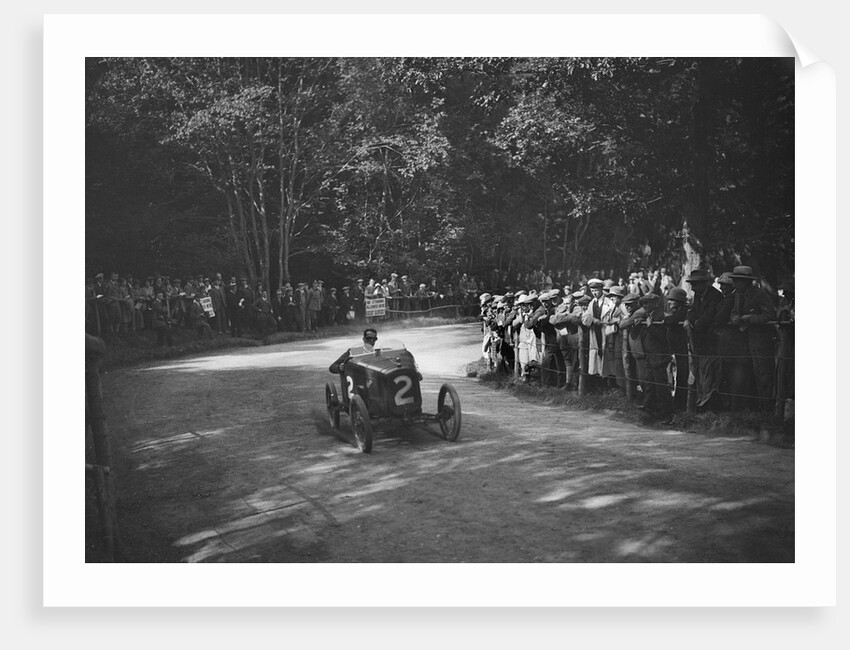 Works Austin 7 of Arthur Waite competing in the MAC Shelsley Walsh Hillclimb, Worcestershire, 1923 by Bill Brunell
