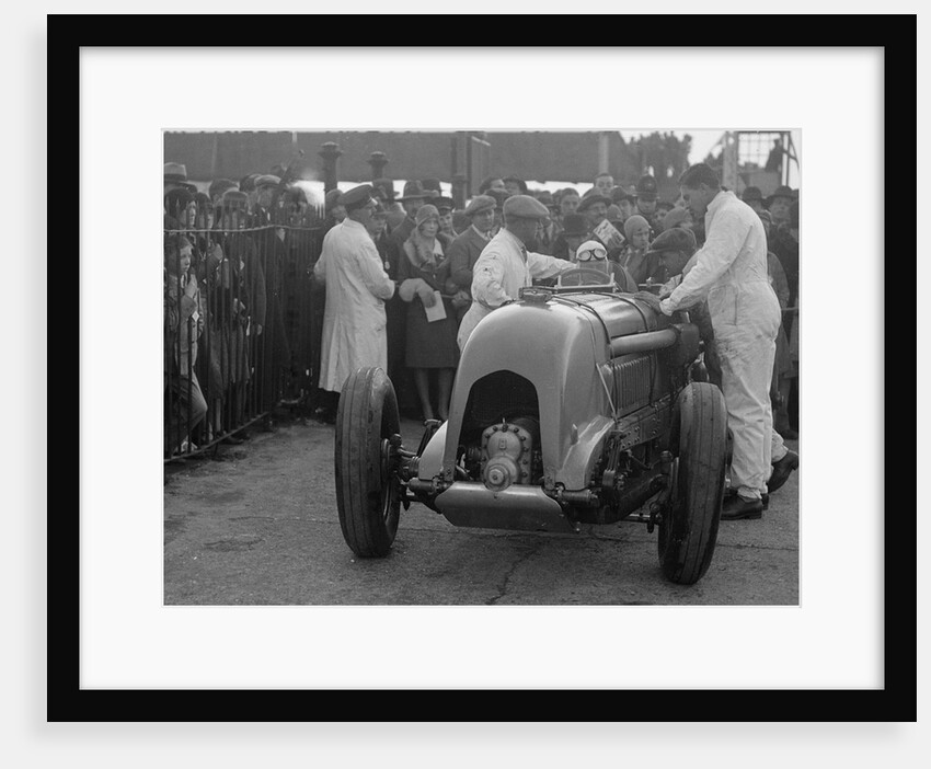 Bentley single-seater of Tim Birkin, winner of a race at a BARC meeting, Brooklands, 1930 by Bill Brunell