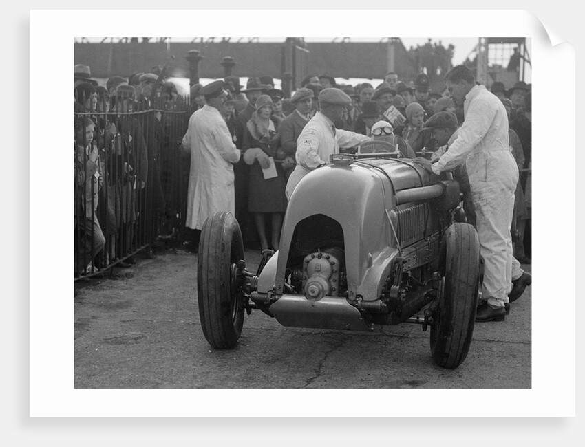 Bentley single-seater of Tim Birkin, winner of a race at a BARC meeting, Brooklands, 1930 by Bill Brunell