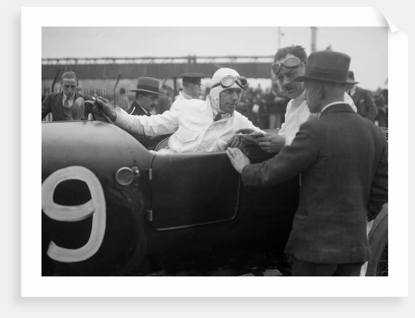 Bentley of CWF Hamilton, winner of a race at a BARC meeting, Brooklands, 1930 by Bill Brunell