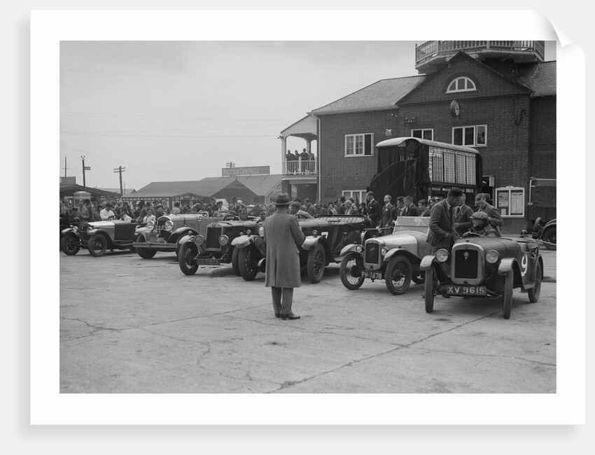 Cars at Brooklands, Surrey, c1930s by Bill Brunell
