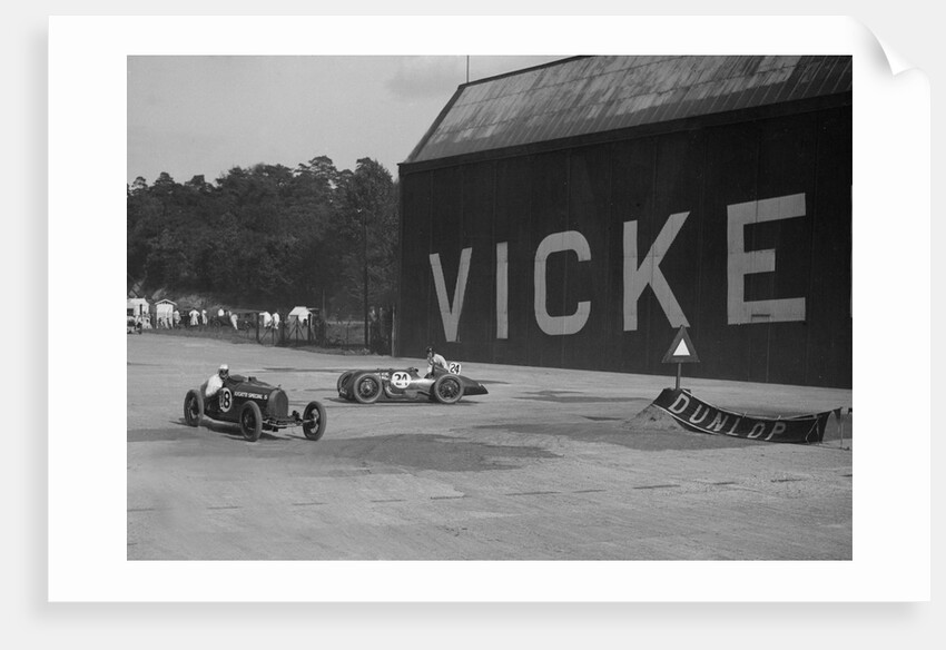 Bugatti Special 5 racing at a BARC meeting, Brooklands, 1933 by Bill Brunell