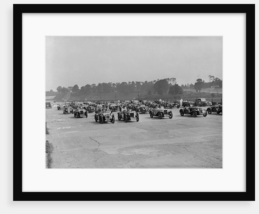 Race at the JCC Members Day, Brooklands, 1936 by Bill Brunell