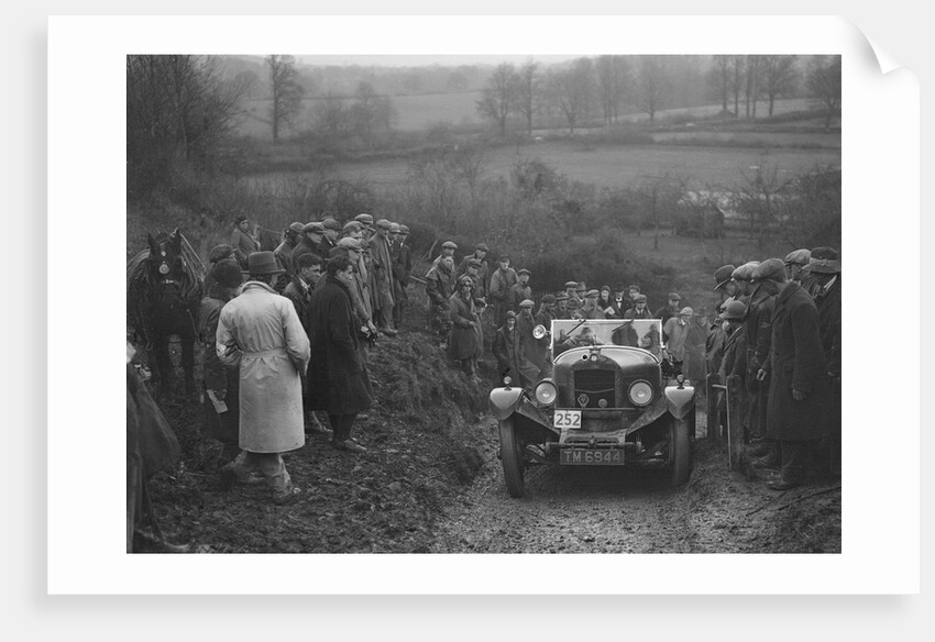 Crossley of HJ Stroud competing in the MCC Exeter Trial, Ibberton Hill, Dorset, 1930 by Bill Brunell