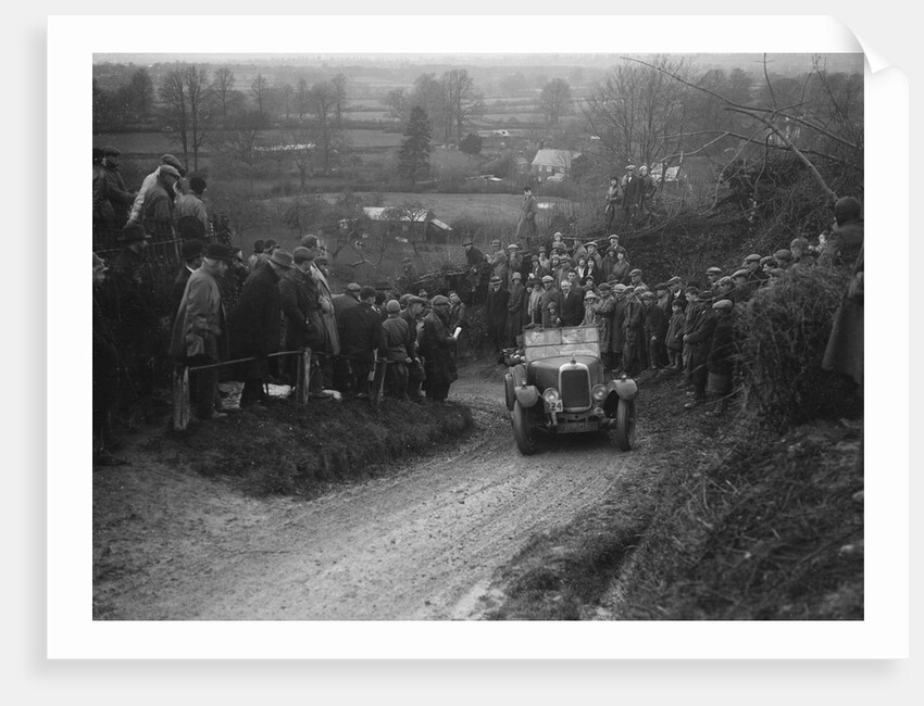 Alvis of RC Porter competing in the MCC Exeter Trial, Ibberton Hill, Dorset, 1930 by Bill Brunell