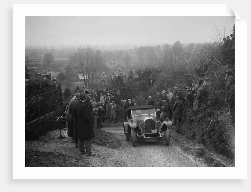 Bentley of FE Elgood competing in the MCC Exeter Trial, Ibberton Hill, Dorset, 1930 by Bill Brunell