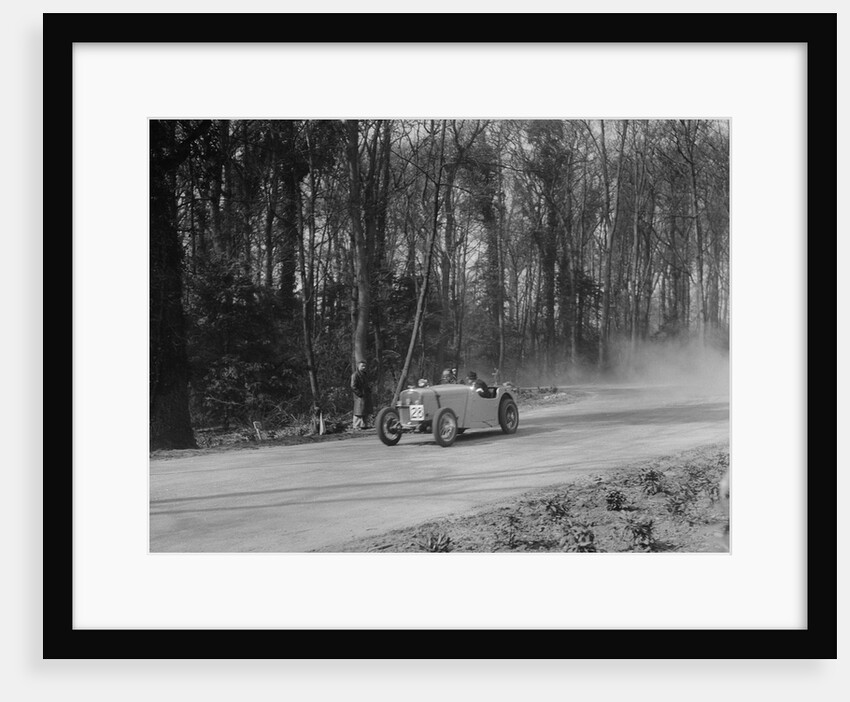 Singer of JR Baker at Coppice Corner, Donington Park, Leicestershire, 1933 by Bill Brunell