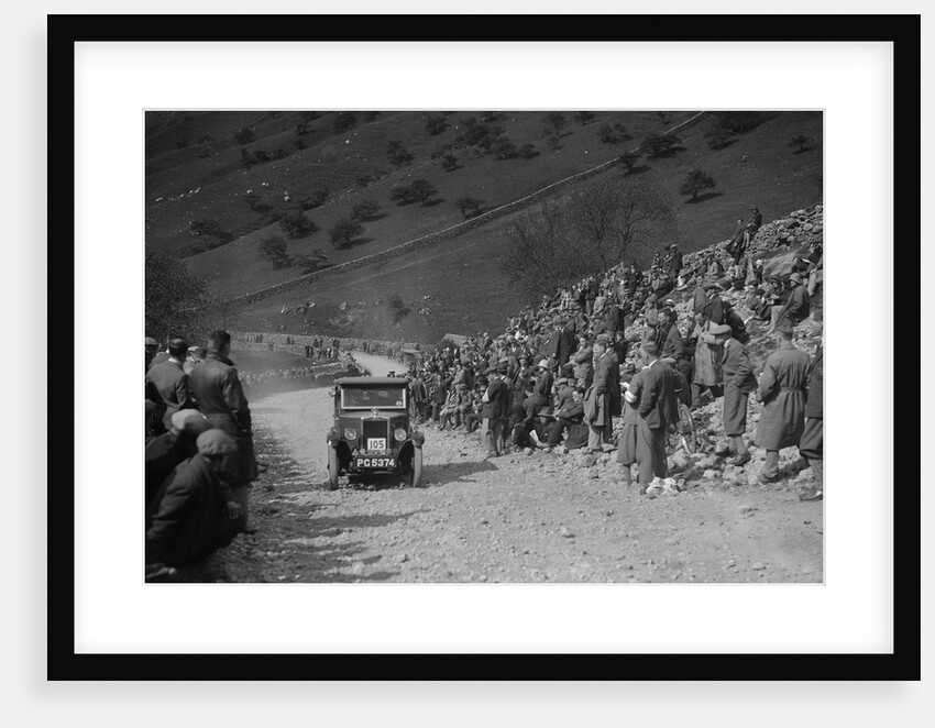 Morris Minor of FWJ Bolton competing in the MCC Edinburgh Trial, Park Rash, Yorkshire Dales, 1930 by Bill Brunell