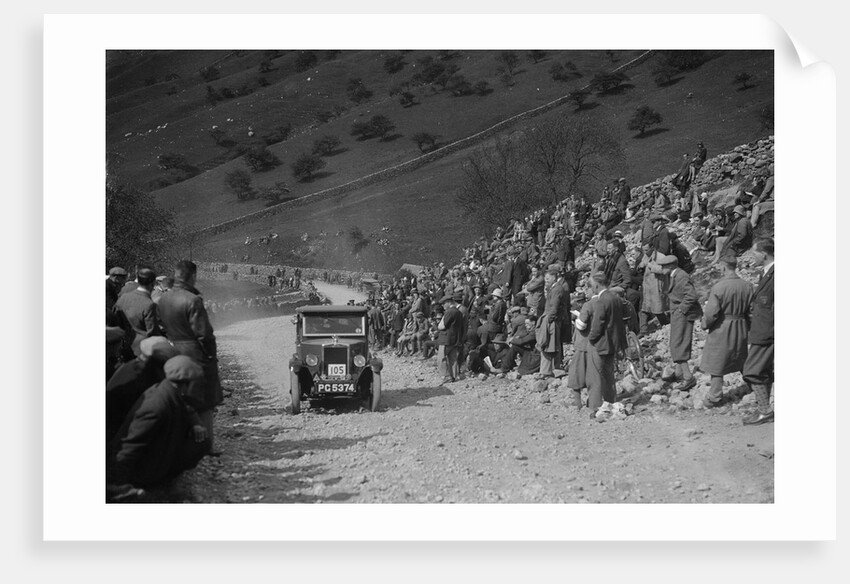 Morris Minor of FWJ Bolton competing in the MCC Edinburgh Trial, Park Rash, Yorkshire Dales, 1930 by Bill Brunell