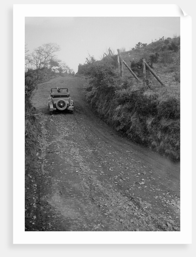 Kitty Brunell driving a 1930 2-seater Ford Model A, 1931. by Bill Brunell