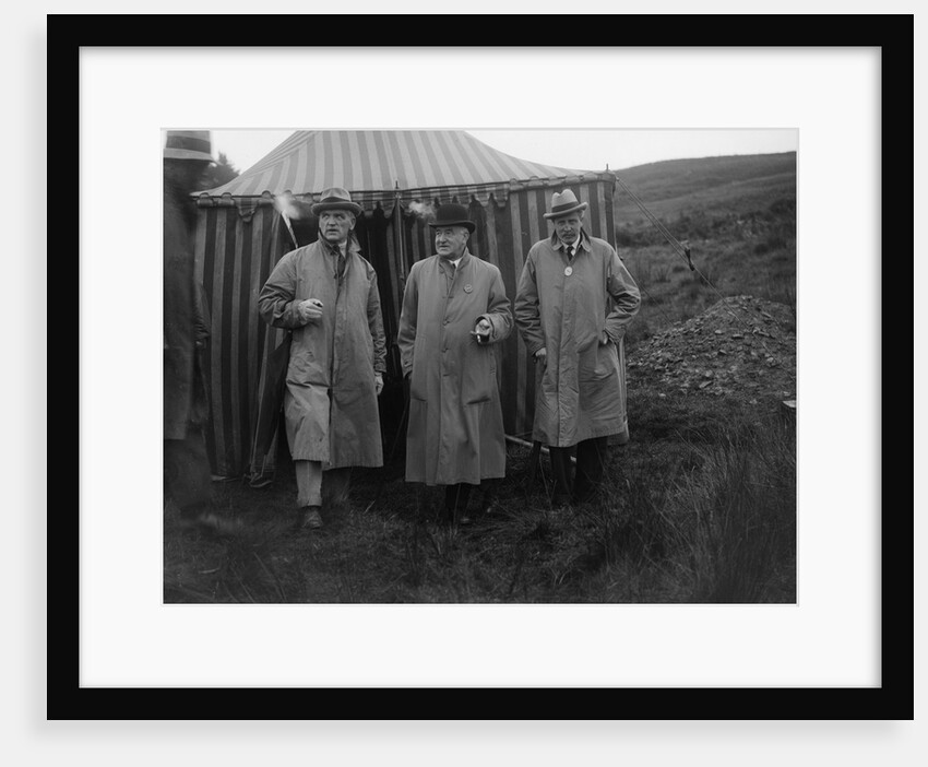 Alderman GF Fosdyke, Sir William Graham and Sir Julian Orde, Caerphilly Hillclimb, Wales, 1922 by Bill Brunell