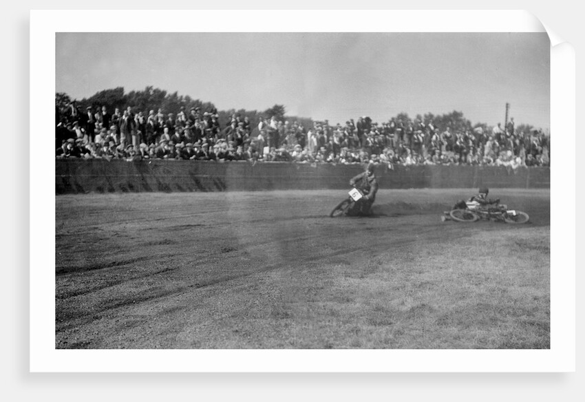 Speedway race at Lea Bridge Stadium, Leyton, London, 1928. by Bill Brunell