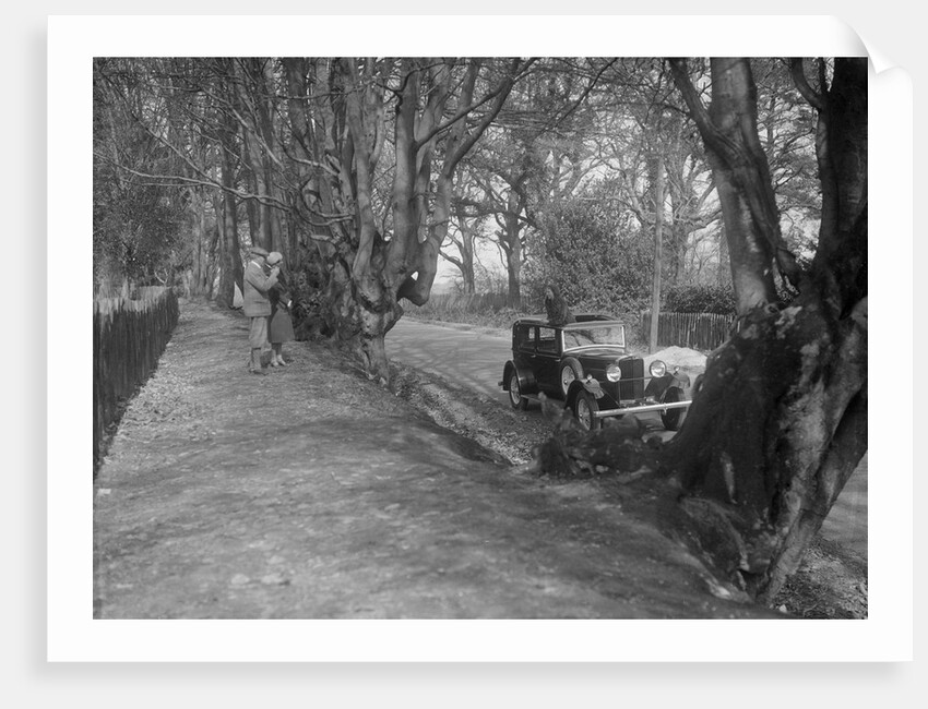 Kitty Brunell in a Talbot 75 4-door saloon, c1930. by Bill Brunell