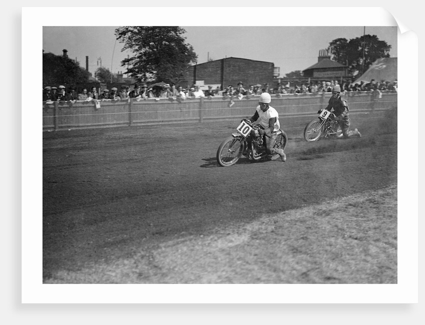 Speedway race at Lea Bridge Stadium, Leyton, London, 1928. by Bill Brunell