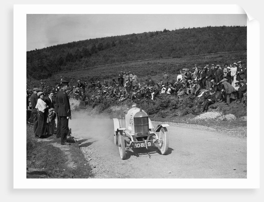 Car competing in the Caerphilly Hillclimb, Wales, c1920s by Bill Brunell