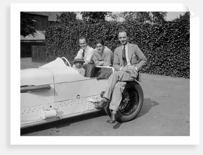 Raymond Mays with his Vauxhall-Villiers, c1930s by Bill Brunell