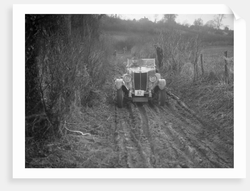 MG 18/80 of D Munro competing in the MG Car Club Trial, Kimble Lane, Chilterns, 1931 by Bill Brunell
