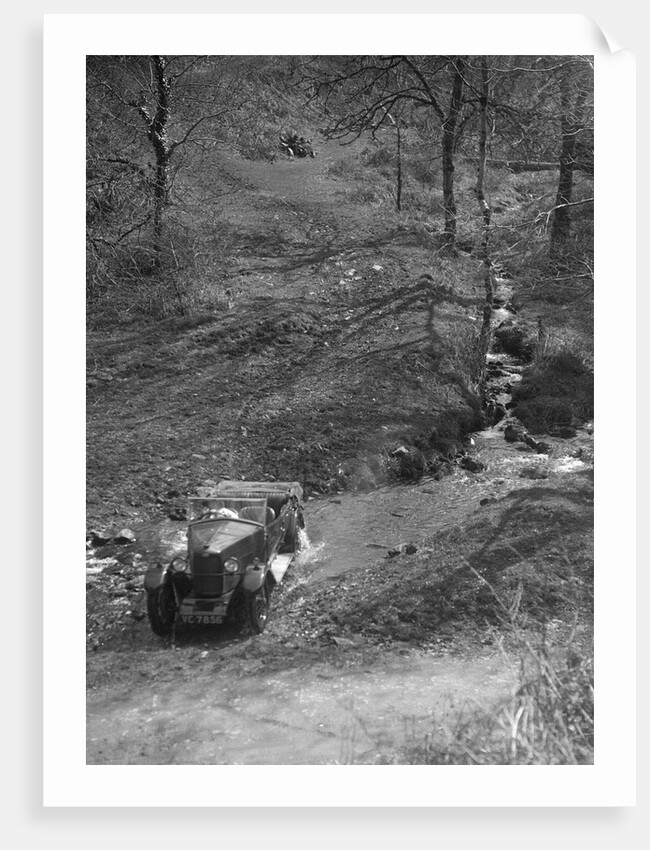 Kitty Brunell road testing a Riley 9 WD tourer, c1930 by Bill Brunell