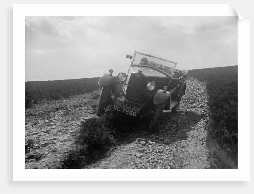 Kitty Brunell road testing a Riley 9 WD tourer, c1930 by Bill Brunell