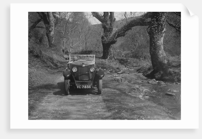 Kitty Brunell road testing a Riley 9 WD tourer, c1930 by Bill Brunell