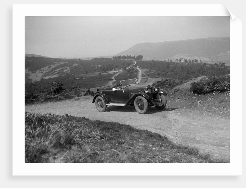 Kitty Brunell road testing a Riley 9 WD tourer, c1930 by Bill Brunell