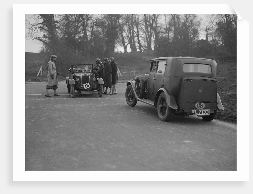 Talbot of EPH Jones and a MG 18/80 at the JCC Half-Day Trial, Ranmore Common, Surrey, 1930 by Bill Brunell