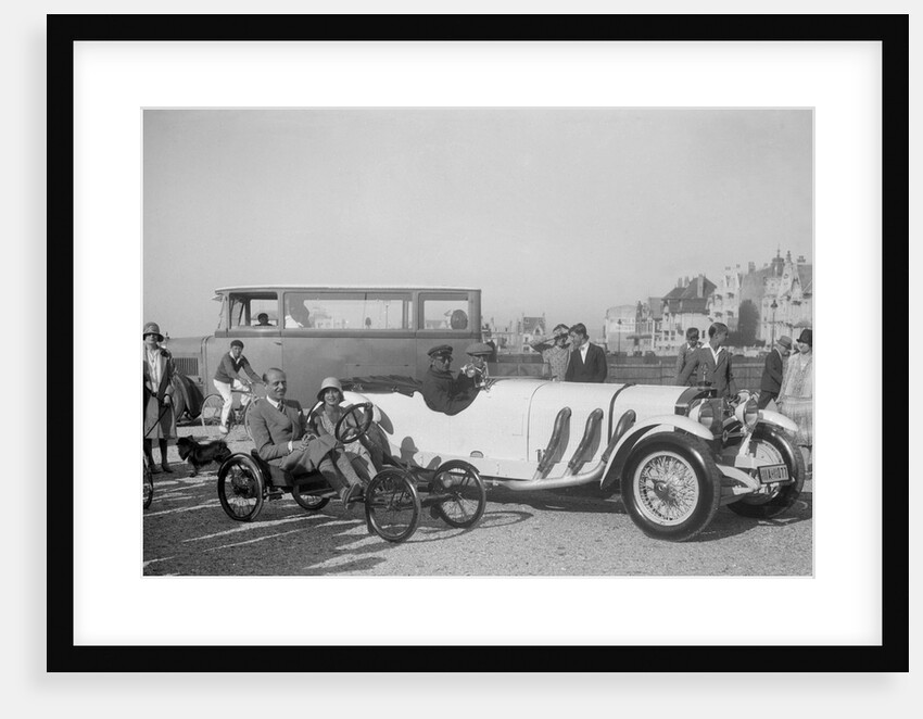 Mercedes-Benz SS open 4-seater of Baron Wenzel-Mosau and Auto Red Bug, Boulogne Motor Week, 1928 by Bill Brunell