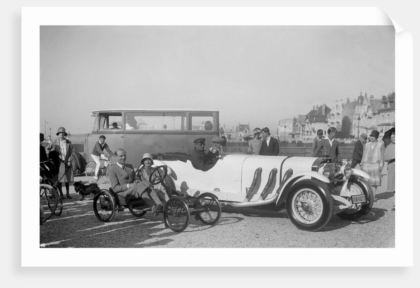Mercedes-Benz SS open 4-seater of Baron Wenzel-Mosau and Auto Red Bug, Boulogne Motor Week, 1928 by Bill Brunell