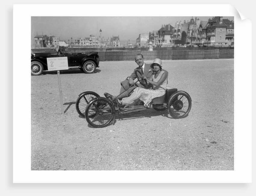 Auto Red Bug electric buckboard at Boulogne Motor Week, France, 1928 by Bill Brunell