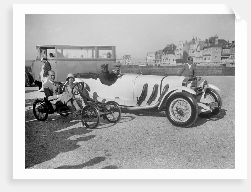 Mercedes-Benz SS open 4-seater of Baron Wenzel-Mosau and Auto Red Bug, Boulogne Motor Week, 1928 by Bill Brunell
