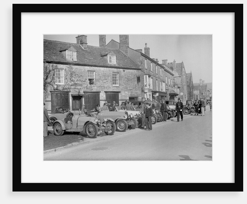 Bugattis at a Bugatti Owners Club meeting, Broadway, Worcestershire, 1937 by Bill Brunell