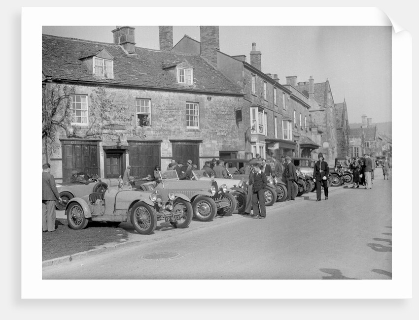 Bugattis at a Bugatti Owners Club meeting, Broadway, Worcestershire, 1937 by Bill Brunell