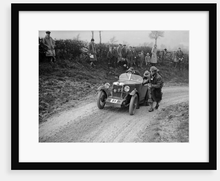 MG M type of JB Carver competing in the NWLMC London-Gloucester Trial, 1931 by Bill Brunell