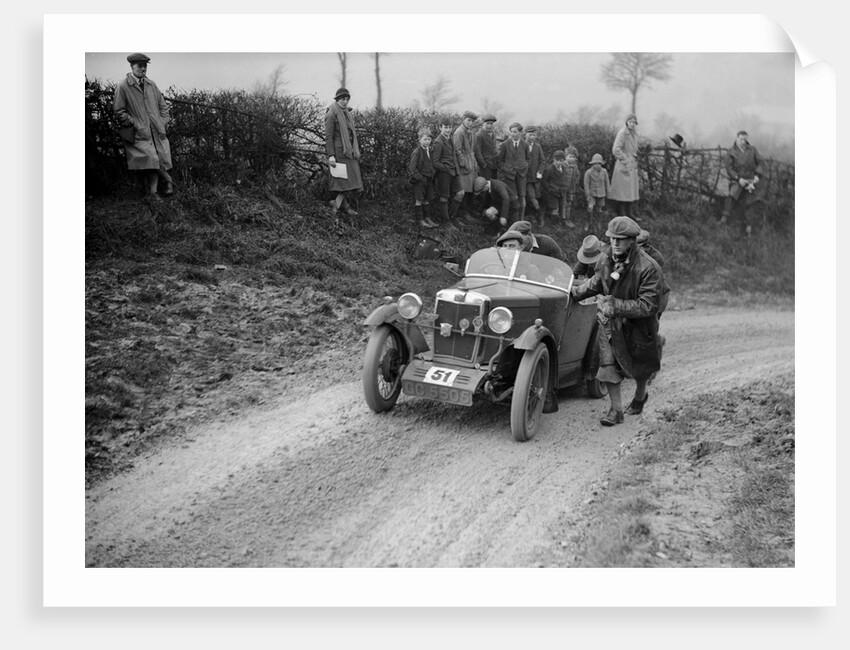 MG M type of JB Carver competing in the NWLMC London-Gloucester Trial, 1931 by Bill Brunell