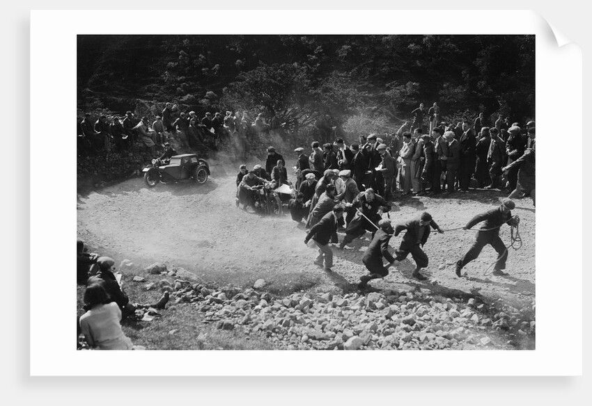 Brough Superior and sidecar of W Allan competing in the MCC Edinburgh Trial, 1930 by Bill Brunell