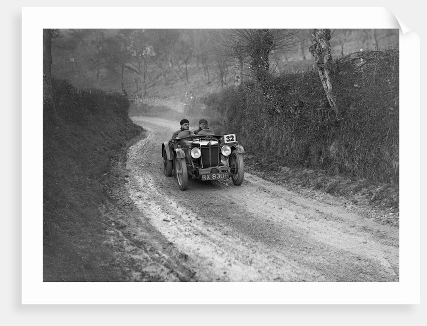 MG C-type of HS Linfield competing in the Inter-Varsity Trial, 1930s by Bill Brunell